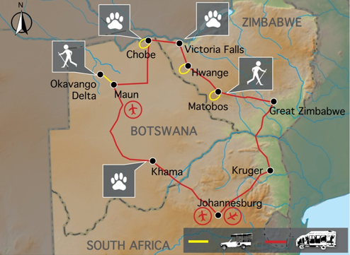 Sunway Safaris Game Tracker Map