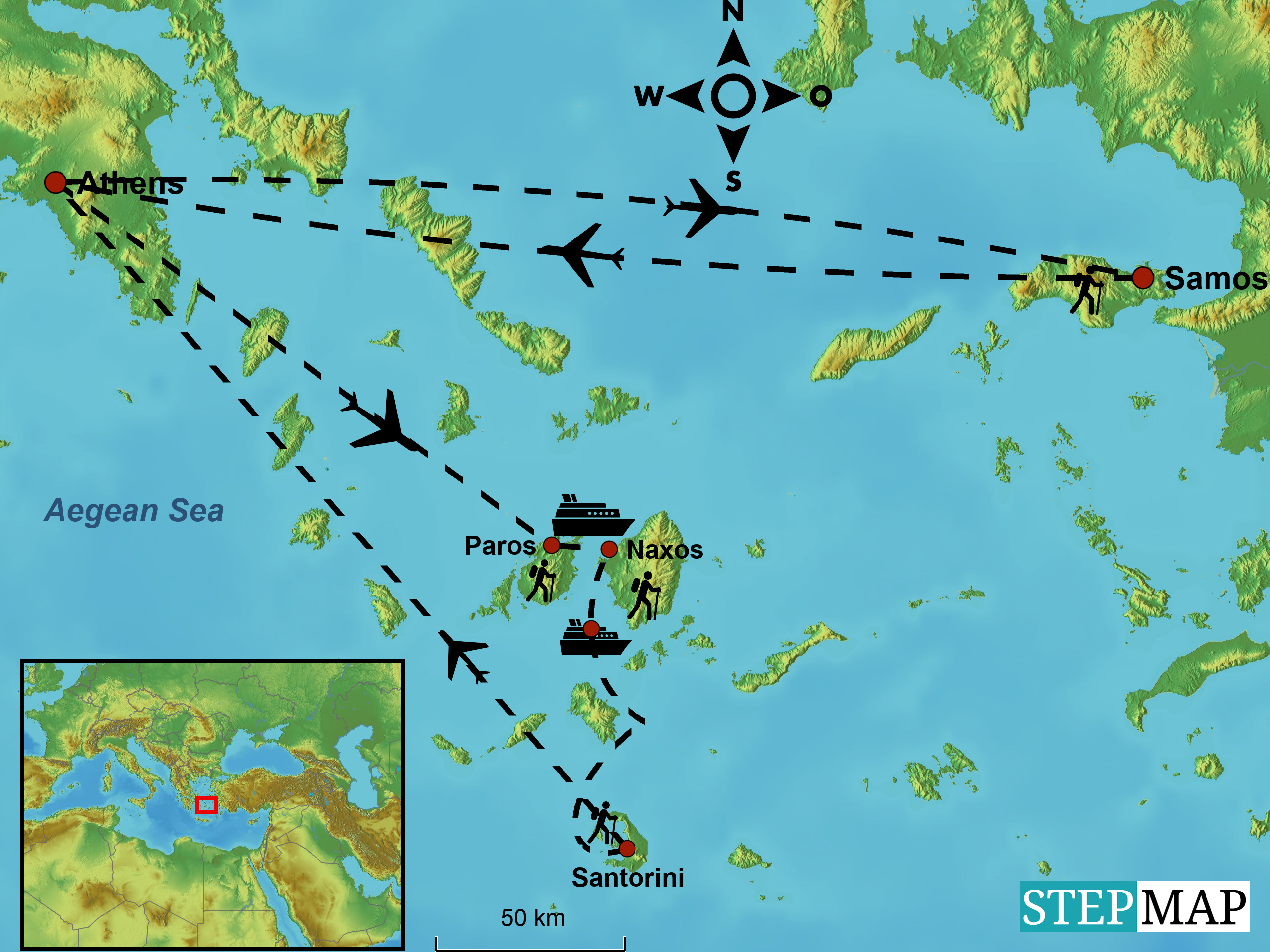 Map Greek Islands19 