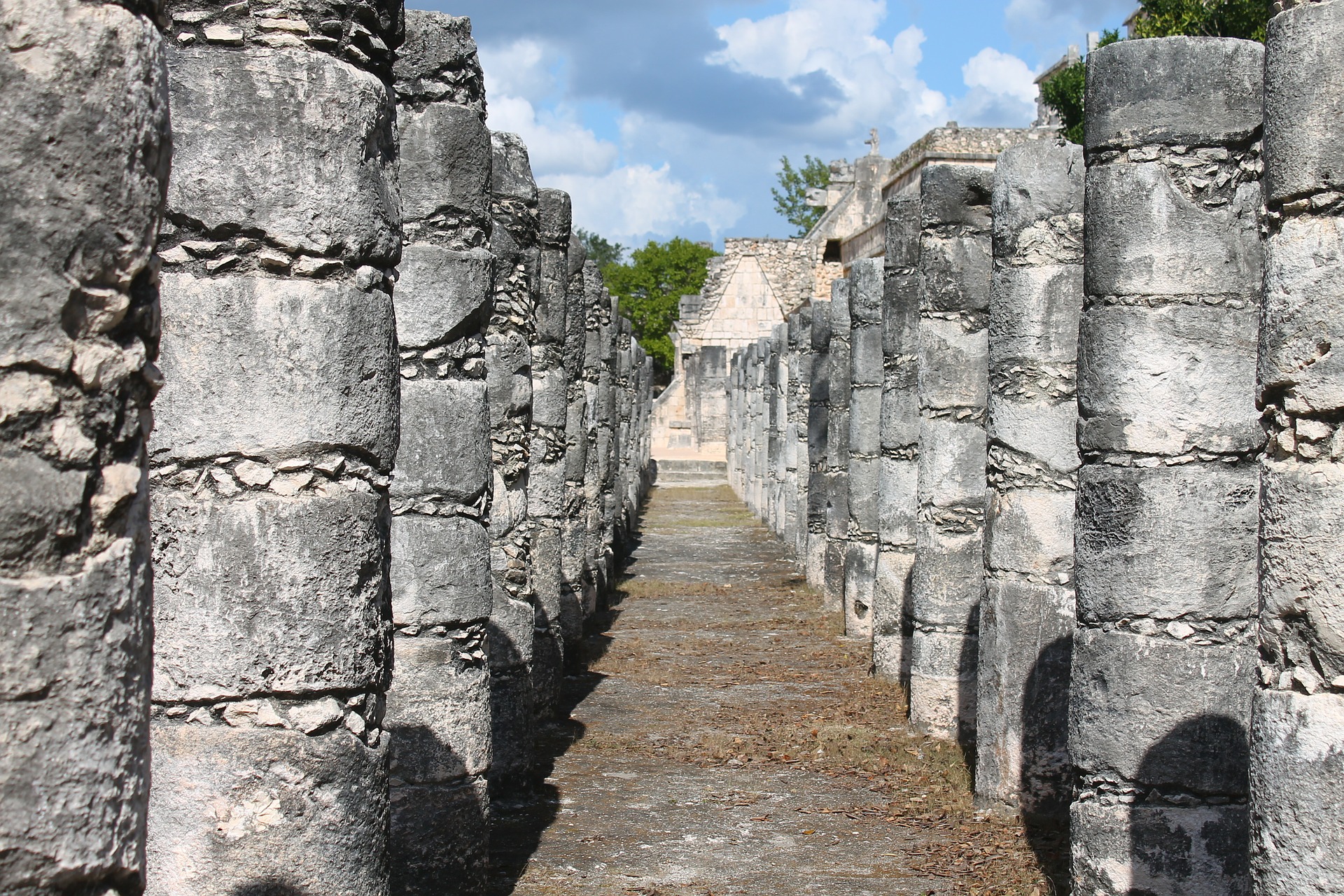 columns of the warriors temple